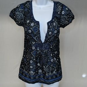 Eddie Bauer paisley top